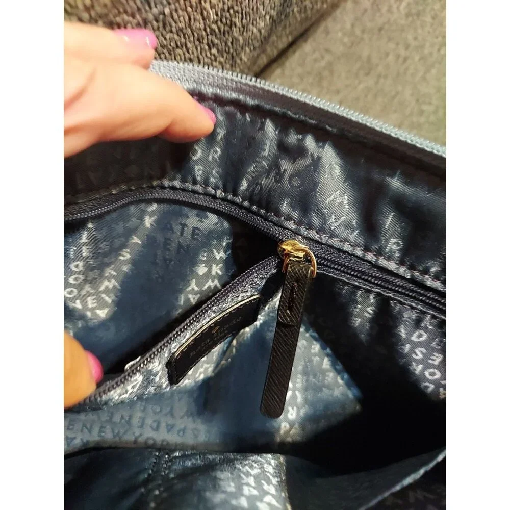 Kate Spade New York Purse Ice Blue Sparkle Glitter-Hand Bag Or Shoulder‎ Bag